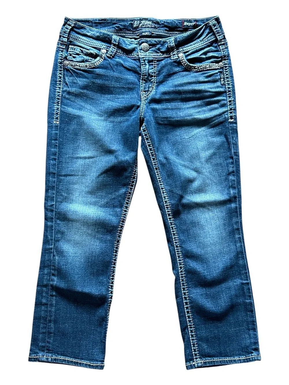 Silver Suki Mid Capri Jeans